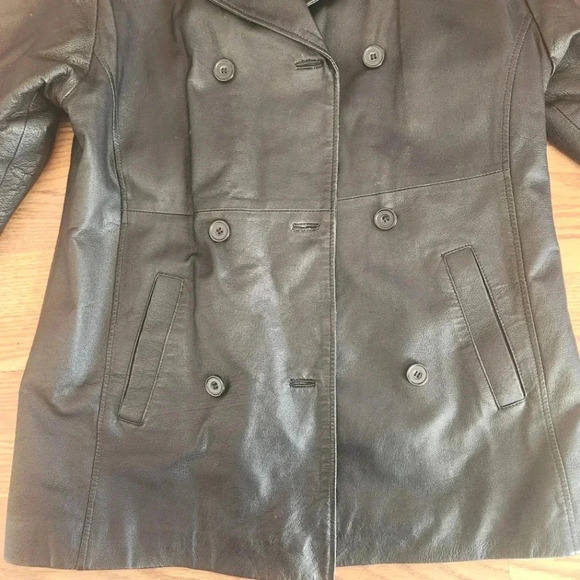 EUC KC Collections Leather Jacket, Size M - Picture 2 of 14